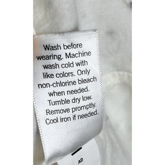 LC Lauren Conrad Women’s V-Neck Ruffled Collar Ivory Blouse Granny Core XL - Picture 5 of 9